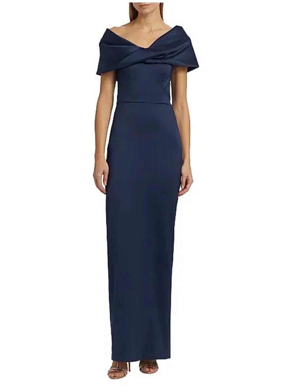 Sachin & Babi Viveca Navy Gown - Perfect for Special Occasions size 6
